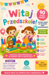 Witaj Przedszkole! MEGA Pakiet 90 stron