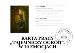 KARTA PRACY „Tajemniczy ogród”  w 10 emocjach