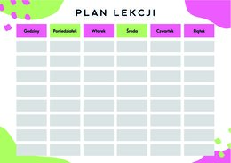 Plan Lekcji Format A4