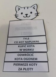 Frazeologizmy z kotem i ilustracją do kolorowania