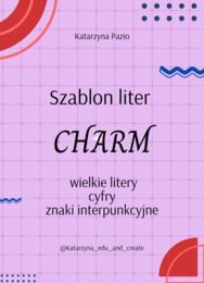 Szablon liter - charm - wielkie