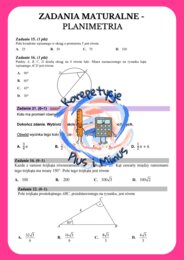 Zadania maturalne - planimetria