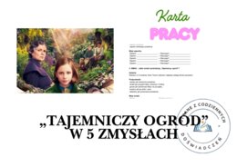 KARTA PRACY – „Tajemniczy ogród” w 5 zmysłach