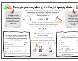 Fizyka kl.7 (SP) Temat: Energia potencjalna grawitacji i sprężystości. (Graficzna karta pracy)