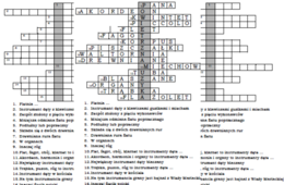 Instrumenty dęte - logogryf