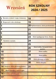 PAKIET MATERIAŁÓW NA WRZESIEŃ WEDŁUG KALENDARZA ŚWIĄT I DNI NIETYPOWYCH.