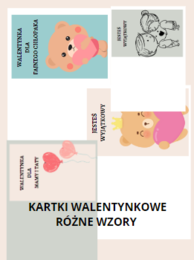 Walentynki - girlanda, kartka walentynkowa
