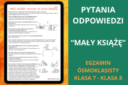 Pytania i odpowiedzi – Mały Książę Antoine de Saint-Exupéry | powtórka, notatka, język polski, egzamin ósmoklasisty, klasa 7–8