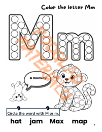 Dot & Read Level 1 – alfabet angielski i pierwsze sight words | 81 stron PDF | 3–7 lat