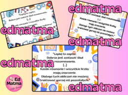 Plakat - do pracowni matematycznej, cytat