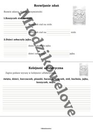 Przyjaciele z wielkanocnego koszyczka- zadania kreatywne do opowiadania