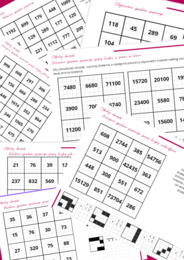 Działania pisemne - pakiet 7 kart pracy odkoduj obrazek (emotikony)