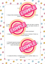 Wypracowanie maturalne, schemat do ćwiczeń, planer, pdf