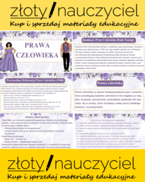 „Prawa człowieka” – kompletna lekcja dla szkoły ponadpodstawowej