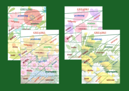 WIOSNA - ortografia - puzzle - 4 wersje