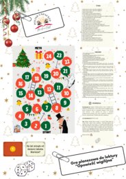Gra planszowa "Opowieść wigilijna", grywalizacja, powtórka przed egzaminem ósmoklasisty