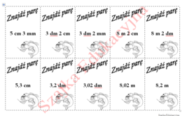 Znajdź parę - zapisywanie wyrażeń dwumianowanych