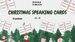 Christmas speaking cards A1-B1