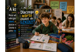 Dlaczego warto chodzić do szkoły? – gazetka klasowa i korytarzowa 🏫✨