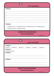 Detektywi szczegółów – stacje zadaniowe do czytania ze zrozumieniem