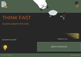 Think Fast: Słowa często mylone. A1/A2.