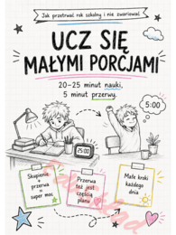 Jak przetrwać rok szkolny i nie zwariować – gazetka ścienna w stylu zeszytowym