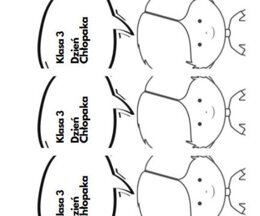 Zakładka na Dzień Chłopaka Klasa 3