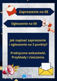 Zaproszenie i ogłoszenie na E8