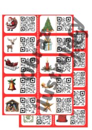Weihnachten - domino z kodami QR
