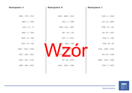 Arytmetyka do 10 000 | matematyka | 26 kolumn