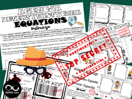 Agencja Detektywistyczna Equations. Misja specjalna: Równania i przekształcanie wzorów. Matematyczne wyzwanie dla kl. 7-8.