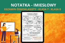 Imiesłowy – notatka w pigułce | język polski, imiesłowy przymiotnikowe i przysłówkowe, zasady, przykłady, klasa 7–8, egzamin ósmoklasisty