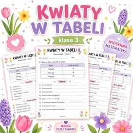 Kwiaty w tabeli