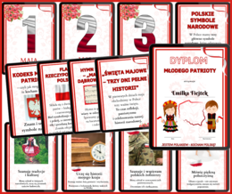 ŚWIĘTA MAJOWE- GAZETKA+ DYPLOM MŁODEGO PATROTY