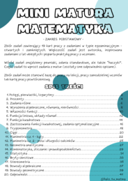 PAKIET - CAŁOŚĆ. Mini matura. Matematyka - zbiór zadań maturalnych