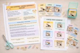 Psie komendy – zabawa ruchowa z kartami