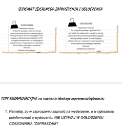 ZAPROSZENIE i OGŁOSZENIE na e8