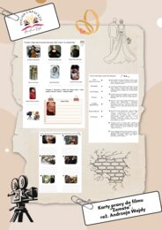 Karta pracy + odpowiedzi do filmu "Zemsta" reż. Andrzej Wajda, egzamin ósmoklasisty język polski