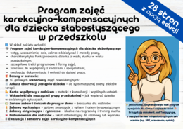 Zajęcia korekcyjno–kompensacyjne dla dziecka słabosłyszącego – program, 10 scenariuszy, dokumentacja i zabawy terapeutyczne