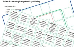 Dziedzictwo antyku - poker kryterialny