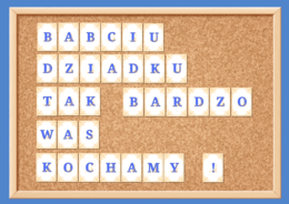 DZIEŃ BABCI i DZIADKA - BABCIU! DZIADKU! TAK BARDZO WAS KOCHAMY! wzór 6