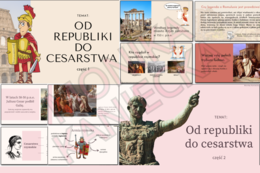 Od republiki do cesarstwa - prezentacja historia klasa 5