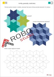 Kształty, figury geometryczne, mozaiki, wielokąty - geometria dla dzieci, dla przedszkola (wytnij i przyklej) , kwadrat, sześciokąt, trapez, trójkąt, romb, tangram