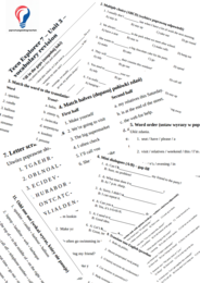 Teen Explorer 7 – Unit 3 – vocabulary revision