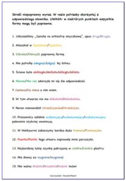 Poprawność językowa – karta pracy (część 3)