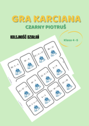 Kolejność działań, gra karciana "Czarny Piotruś"