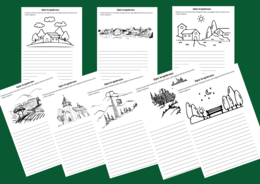 OPIS KRAJOBRAZU - karta pracy - kl. 4-5 - ćwiczenia redakcyjne