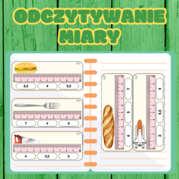 Karty edukacyjne do nauki odczytywania miary