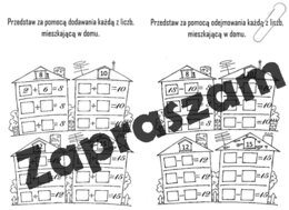 Dodawanie i odejmowanie. Domki