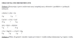 Obliczenia stechiometryczne